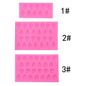 Número <span class=keywords><strong>de</strong></span> globo <span class=keywords><strong>de</strong></span> silicona y <span class=keywords><strong>Molde</strong></span> <span class=keywords><strong>de</strong></span> letras para Fondant Cake Cookie Chocolate Decoraciones Suministros para fiestas Bolsa <span class=keywords><strong>de</strong></span> embalaje OPP - Product Image 2