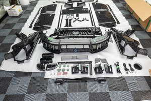 Kit Carrozzeria Larga MSY in Carbonio Forgiato a Secco con Cofano, Paraurti e Passaruota per Mercedes Classe G W464 W465 2018-2026 - Aggiornamento a W465 - Product Image 6