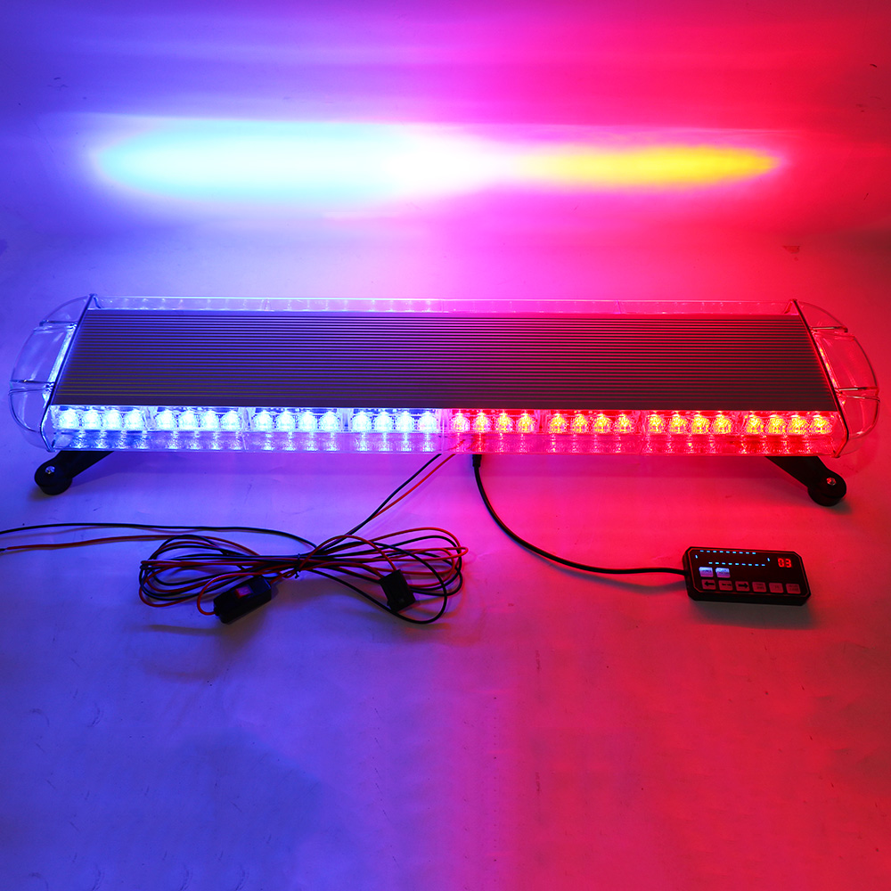 Clear cover+red/blue led