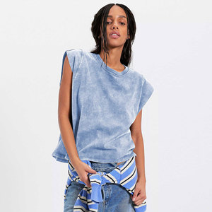 Nuovi Arrivi Estivi Trendy Europei e Americani: Top Senza Maniche con Collo Tondo, Vestibilità Comoda e Casual per Donne - Product Image 3