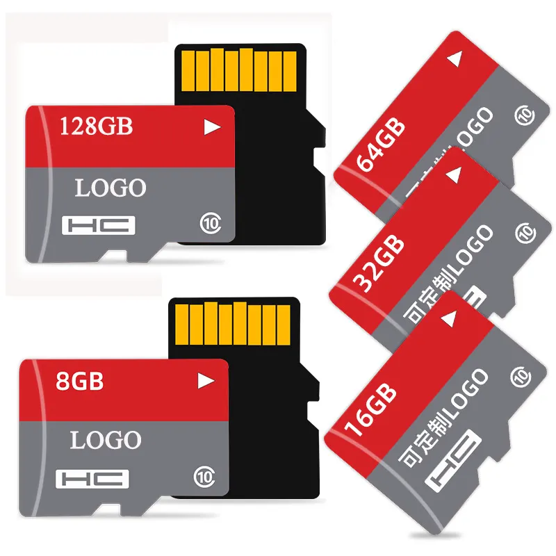 Customization Hot Selling Memory Card Sd Card 64gb 2gb 4gb 8gb 16gb 32gb 128gb 512gb Sd Card 128 Gb For MP4 Camera Mobile Phones