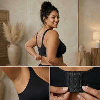 Großhandel Übergröße Nahtloser BH für Damen Individuelles Logo Hohe Elastizität Spurlos Push-Up Komfort-Lingerie