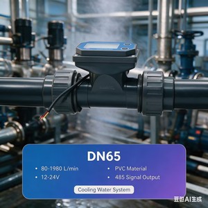 High Accurate DN65 Fluid <b>Flow</b> Measuring Display Variable Area <b>Water</b> <b>Flow</b> <b>Meter</b> Flange Output PVC Material 80-1980L/min OEM - Product Image 1