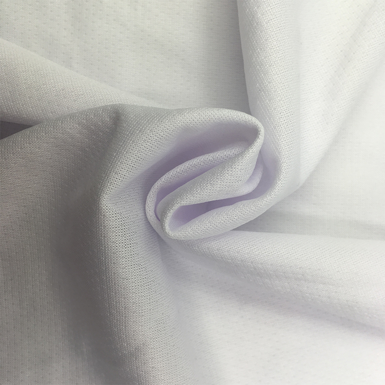 Haute Qualité Couleur Unie Tissu 100% Polyester Tissu Piqué Pour Polo