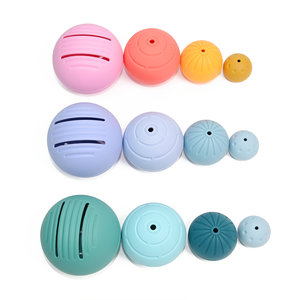 Bán buôn miễn phí BPA bóng hình dạng giáo dụ<span class=keywords><strong>c</strong></span> <span class=keywords><strong>c</strong></span>ảm giá<span class=keywords><strong>c</strong></span> Matryoshka làm tổ xếp chồng Nga Silicone Bóng đồ chơi - Product Image 4