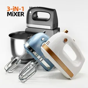 Home Appliances Batidora Mixeur Stand Egg Beater Cake Bread Flour Dough Electric Hand Food Mixers With Mixing Bowl For Kitchen