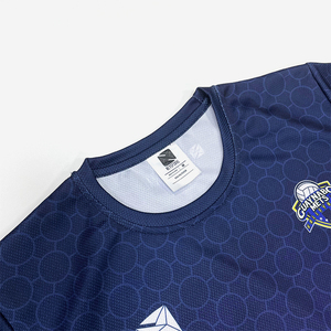 เสื้อยืดโพลีเอสเตอร์/ คอตตอนสำหรับผู้ชายเสื้อยืดผ้าโพลีเอสเตอร์/ ผ้าฝ้ายออกแบบโลโก้ได้ตามต้องการคุณภาพคอกลมทรงพอดีตัวปกติพิมพ์ลายแนวสตรีท - Product Image 3