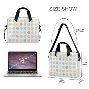 Custom Print Fashion Design 15.4 Inch Business <b>Laptop</b> Bag Computer Bag With Handles - Product Image 4