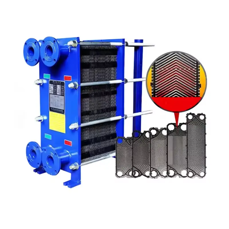 M15M gasket plate heat exchanger consists of corrugated metal plates with high efficiency and simple maintentance