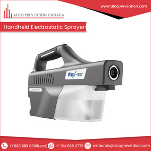 Alco Prevention Canada - Pulverizador Electrostático Inalámbrico Compacto de Mano con Diseño Ergonómico - Product Image 4