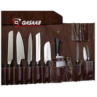 Couteau de chasse avec pochette en cuir professionnel-sac de Chef couteau-sac de rouleau pour Chefs