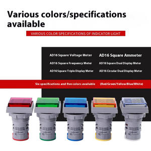 AD16 Light Emitting Diode <strong>Digital</strong> <strong>Display</strong> AC Voltmeter Indicator Light 22MM AC60-500V Red Green <strong>Mini</strong> LED Indicator Panel Light - Product Image 4