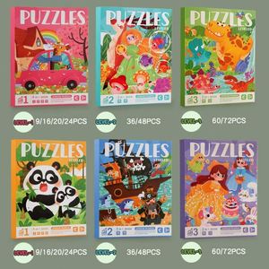 Vente en gros de jouets éducatifs pour enfants, jeux de voyage, puzzle magnétique d'animaux dinosaures pour enfants - Product Image 6