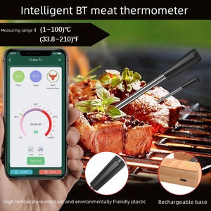 Thermomètre alimentaire BT intelligent sans fil Thermomètre pour barbecue étanche <span class=keywords><strong>APP</strong></span> Thermomètre à viande pour four extérieur - Product Image 5