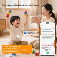 Assistant vocal intelligent portable B2 Smart Translate Circle, traducteur vocal en temps réel, traduction en un clic pour les voyages et les réunions