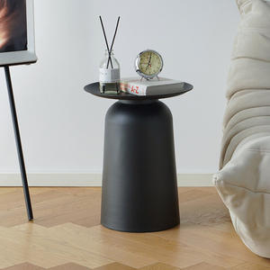 โต๊ะกาแฟเหล็กดัดเล็กๆสไตล์นอร์ดิกห้องนั่งเล่นทันสมัยมีโซฟาข้างเตียงโต๊ะเข้ามุม - Product Image 4