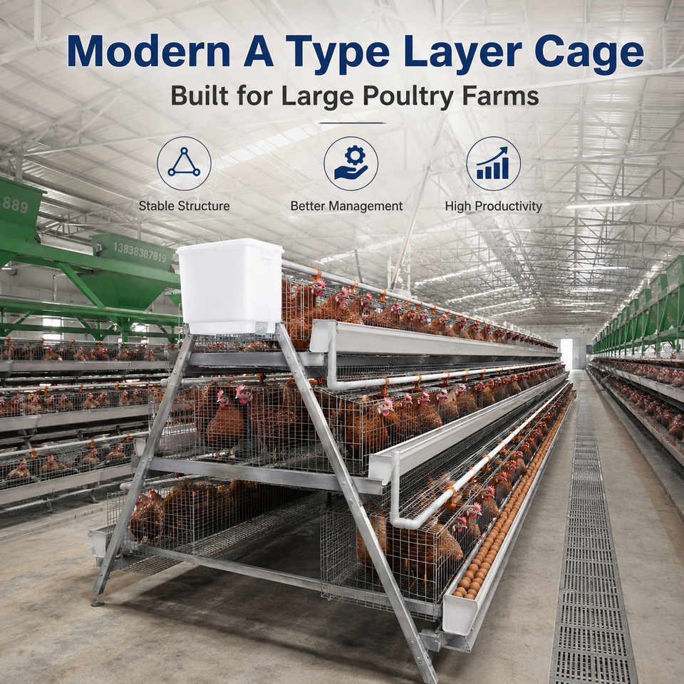 Pyramid Style a Type Chicken Cage Laying Hen Housing Equipment with ...