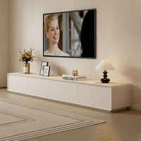 Console TV en bois clair moderne, minimaliste, durable et écologique de haute qualité – Meuble contemporain pour salon, facile à assembler