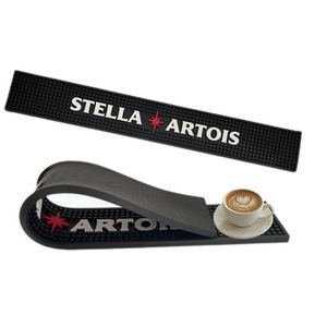 Custom Logo Design Non-Slip PVC Bar Mat Waterproof Rubber Counter Mat for Restaurants Bars Bulk Wholesale <b>Drinkware</b> Accessories - Product Image 4