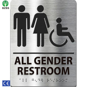 不锈钢3D盲文标志牌，适用于建筑，定制盲人扶手，IP65防水防腐蚀设计 - Product Image 3