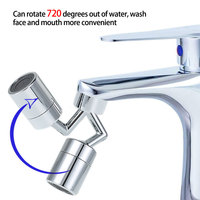 Vente chaude 720 degrés robinet rotatif moderne universel anti-éclaboussures filtre robinet Extender barboteur pulvérisateur pour hôtels ABS
