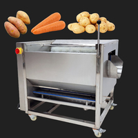 Droge Groente Dragon Fruit Wasmachine Automatische Borsteldata Reinigingsmachine Te Koop