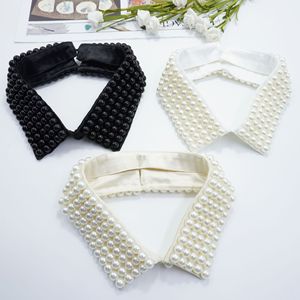 Cuello Peter Pan Desmontable de Perlas Naturales para Hombre, Cuello Falso de Piedra para Camiseta, Cuello Clerical Pastoral para Hombre - Product Image 1