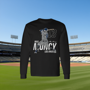 Max Muncy Los Angeles Baseball T-shirt à manches longues confortable et décontracté, style tendance - Product Image 3