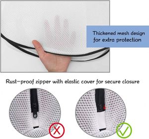 Shoes Wash Bags, Premium Laundry Bag for Shoes/Sneakers for Washing Machine with Durable Zipper, High Protection - Product Image 4