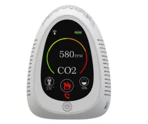 Tuya Wifi Smart Life Combo Phát Hiện CO2 Hồng Ngoại Và Báo Động Khói Lửa Màn Hình CO2 Cảm Biến Đa Gas Detector Dust Monitor TVOC