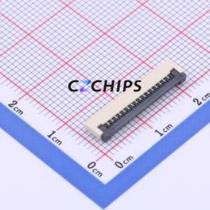 <b>FPC</b>-1.0FX-16PWBH20 FFC/<b>FPC</b> Connector SMD,P=1mm Connector Flip Cover Type Bottom Contact 16P 1mm - Product Image 1