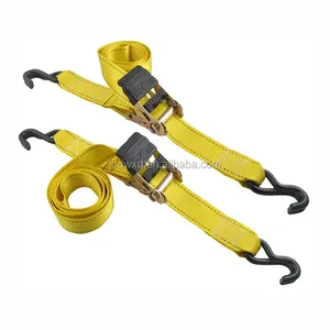 Affordable 1-Inch Spanngurt Ratchet Strap with S Hooks for Secure Tie-Down