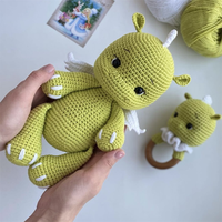 Peluche personnalisée Amigurumi Dinosaure au crochet Grande poupée Dinosaure Poupée Crochet personnalisée pour enfants