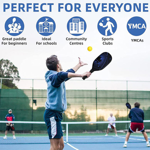 Ensemble de sport de plein air Jstar, comprenant 2 raquettes de pickleball en bois légères avec sac de transport et 4 balles - Product Image 5