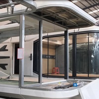 Cabaña Prefabricada de Lujo para Glamping con Sistema de Control Inteligente y Ventana de Vidrio Completa para Casa Cápsula en Resort
