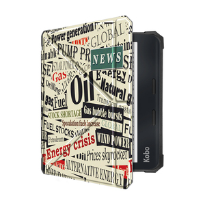 Cổ Phiếu Bán Buôn In Ấn Pu Da Trọng Lượng Nhẹ Lật Đứng Multi-fold Thiết Kế Thông Minh Bìa <span class=keywords><strong>Ereader</strong></span> <span class=keywords><strong>Case</strong></span> Cho KOBO Libra2 - Product Image 3