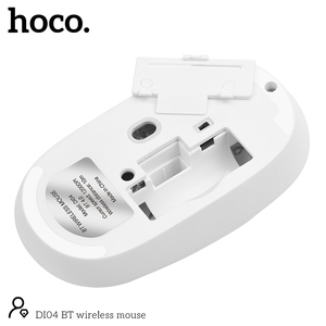 Hoco OEM ODM DI04 <strong>White</strong> 1200DPI Portable Silent BT Wireless <strong>Computer</strong> Optical <strong>Mouse</strong> - Product Image 4