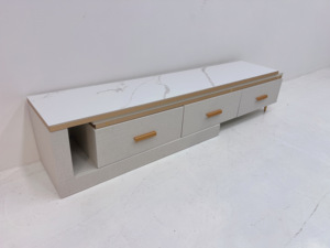 Liquidación de Stock: Mueble de <span class=keywords><strong>TV</strong></span> Extensible con Tablero de Piedra Sinterizada sin Pintura y Herrajes Premium para Sala de Estar/Hogar - Product Image 6