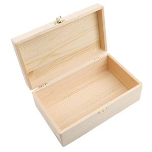 Nuovo Arrivo Scatola Contenitore Rettangolare <span class=keywords><strong>in</strong></span> <span class=keywords><strong>Legno</strong></span> Resistente di Colore Bianco con Ampio Spazio per Carte da Poker, Apertura a Conchiglia e Serratura, Idea Regalo - Product Image 2