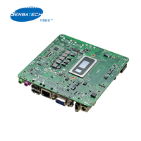 Papan Utama Aksesori pc Celeron 5205U DDR4 2400MHz M.2 slot PCIEx4 / SATA SSD PS/2 pc mini industri motherboard bagian pc
