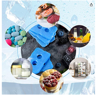 Brique de Glace Réutilisable en Plastique pour Congélateur, Vente en Gros Usine, Pack de Glace Mince pour Boîte à Lunch, Brique Réfrigérante pour Garder au Frais