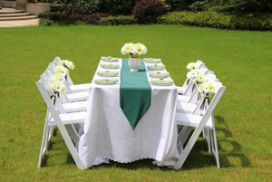 Meubles de jardin Mariage Événement Banquet Réception Blanc Plastique Pliable Pliable <span class=keywords><strong>Chaises</strong></span> Wimbledon Pour Mariage et Réception - Product Image 5