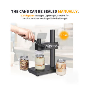 高品質の缶シーリングマシン、操作が簡単で、手動で押すだけのペット缶シーリングマシン、ソーダやバブルティーに最適 - Product Image 4
