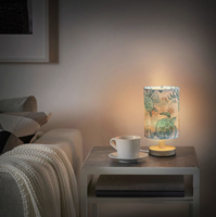 Lampe de table personnalisée écologique à impression UV avec abat-jour en tissu pour salon, fête, décoration esthétique, cadeau