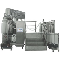 Emulsionador al Vacío Móvil con Ruedas Universales para Pequeñas Fábricas de Cosméticos, Equipo de Procesamiento de Mezcla por Lotes
