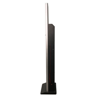 Écran LCD publicitaire de 18,5 pouces avec étagères en fer noir, borne de recharge Wi-Fi pour magasin de détail, utilisation intérieure/extérieure