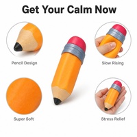 Jouets Squishy Géants en Mousse à Remontée Lente, Anti-Stress, Compagnon de Bureau, Pointe Effaçable Colorée