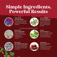 Capsules de complément alimentaire pour la santé des reins, détoxifiantes, en gros, OEM, marque privée, capsules complexes avancées pour l'acide urique avec vitamine B6