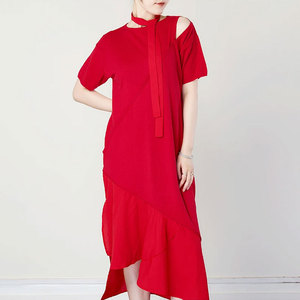 Maxi vestido de mujer personalizado OEM elegante vestidos de verano para las mujeres Vestido de manga corta - Product Image 6