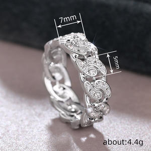 Anello di Lusso in Oro Bianco con Diamante Taglio Brillante Rotondo Colore G Naturale Unisex per Uso Quotidiano T0857 - Product Image 4